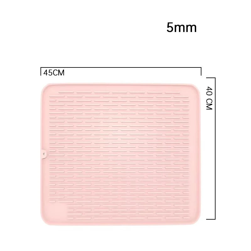 Silicone Dish Quick Bar Drying Dining Table Bath Mat Custom Logo Foldable Kitchen Large Microfiber