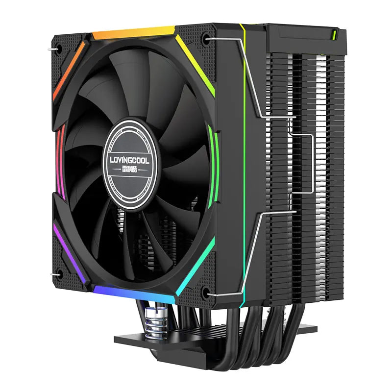 LOVINGCOOL Custom Intel CPU Cooler RGB 115x Radiator PC TDP 220W Quiet Cooler 120mm Cooling Fan for Gaming Case PC CPU Coolers