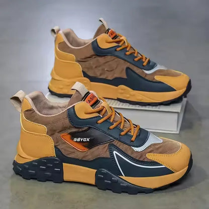 New Thick Soled Casual Sports Shoes Anti slip and Wear-resistant Men's Board Shoes Men's Height Increasing Running Shoes
