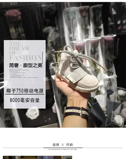 High Quality Portable Battery Charger Powerbank Coconut Sneakers 750 Shoe Power Bank 8000mAh  For All Phone