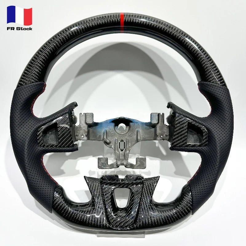 European Warehouse Black Carbon Fiber Spot Delivery Directly  and Perforated Leather Red Top Line for Renault Megane RS Megane 3