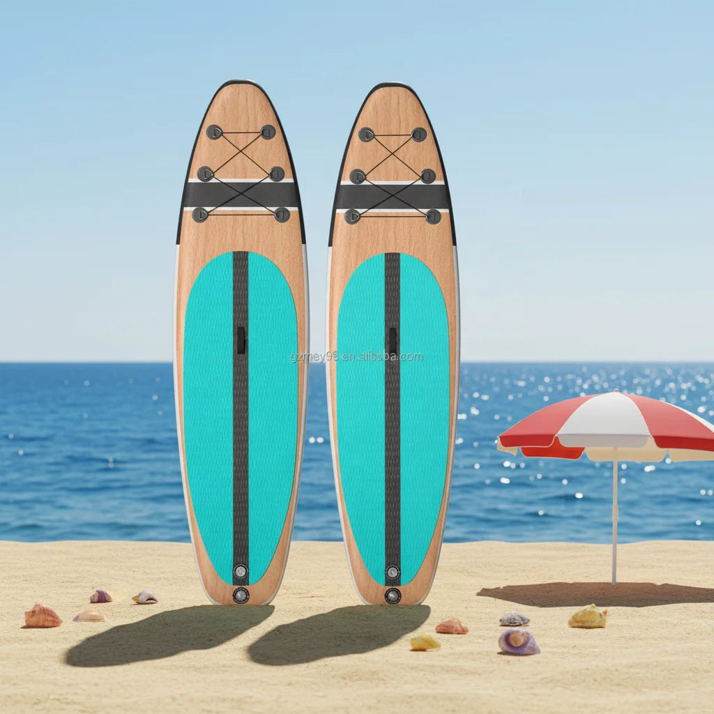 Meierya Hot New Design Inflatable SUP Paddle Board Drop Stitch Technology PVC/EVA Material 1 Year Warranty for Lakes Rivers