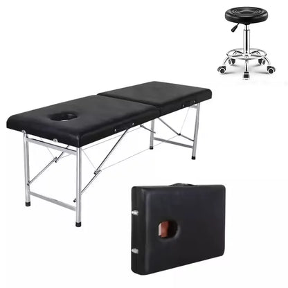 High Quality Portable Collapsible Spa Moxibustion Bed Massage Table Modern Design for Beauty & Tattoo Hot Sale Metal Material
