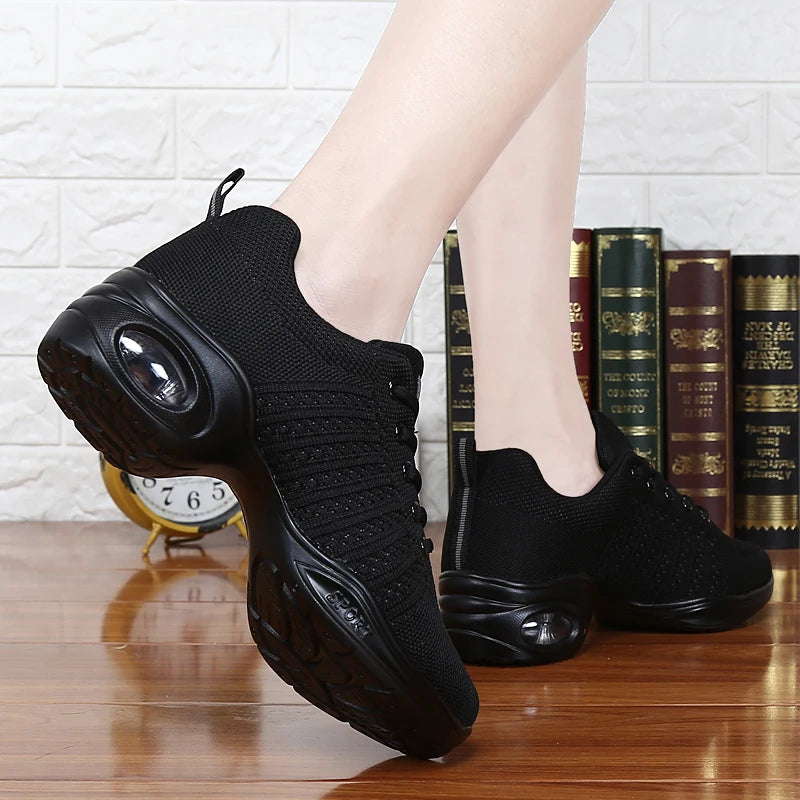 Height Increasing Mesh Zapatos Deportivos Lace-up Casual Walking Style Shoes Platform Dance Sports Shoe Women Ladies Sneakers