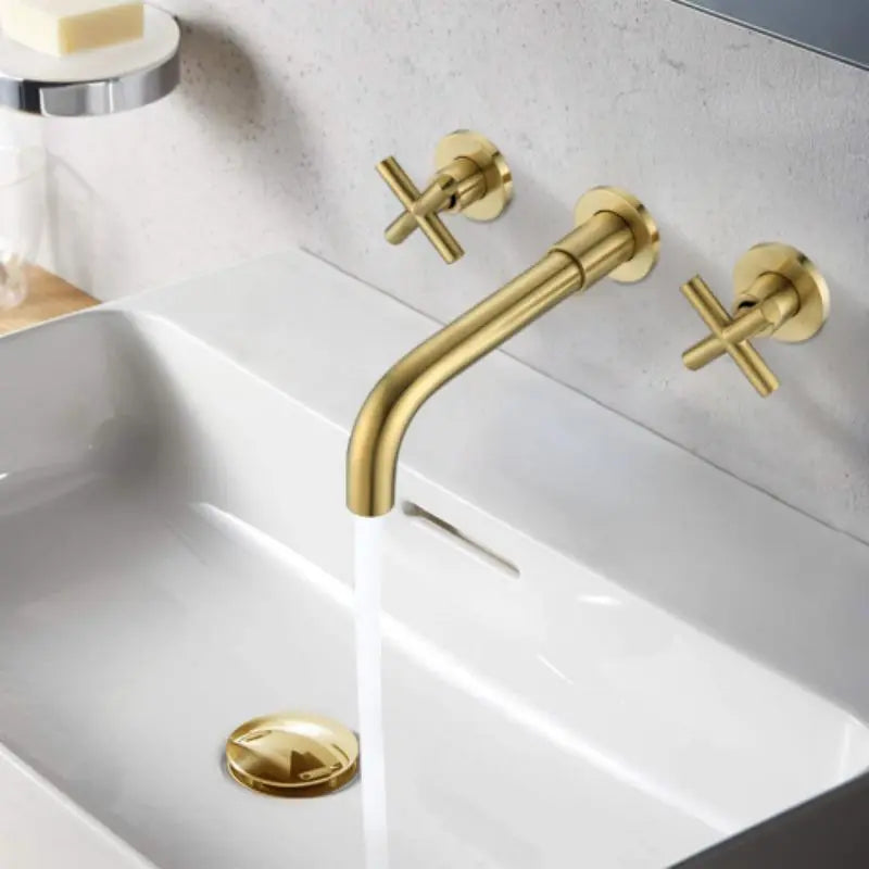 Usa Free Drop Shipping Wall Mounted Bathroom Sink Faucet Tap Dispenser America Ready Stock Taps Shower Bathroom Faucet