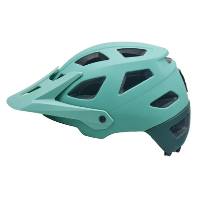2025 NEW LA Bike Helmet with Visor Moutain Bike Helmet with Rear Light Rechargeable Intergrally-mold PC Shell Led Lights Helmet