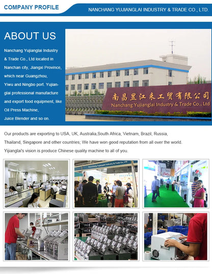 NF 100 Cold Press Oil Machine 1500W Sesame Oil Presser for Plant Raw Material