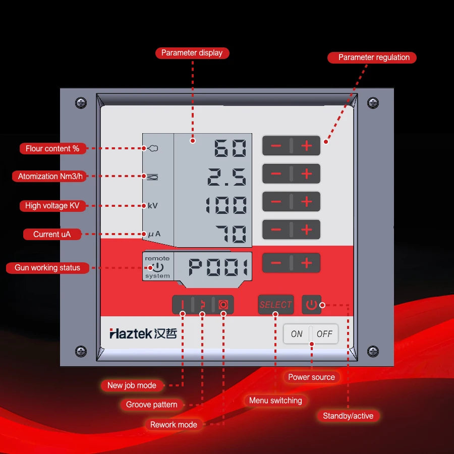 Factory Direct KFB-968 Electrostatic Powder Spray Gun Equipment Machine New PVD Type Metal Powder Coating PLC Sales Guarantee