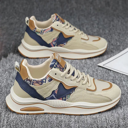 New Trendy Soft Soled Sports and Leisure Shoes for Men, Thick Soled Height Increasing Men's Shoes