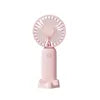 USB Portable 6-Speed Digital Display Fan Mini Handheld Large Wind Silent Desktop Cooling Gift Foldable for Household Car Use