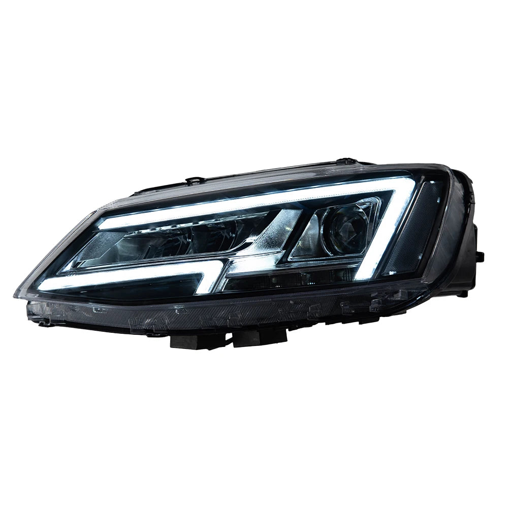 2PCS Car Styling Head Lamp for Jetta MK6 Led Headlight Projector Lens 2011-2018 Front Lights DRL Signal Automotive Accessory