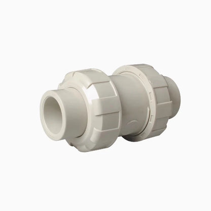 China high quality 1/2" to 2" PPH double union socket ball check valve DN15 to DN50 pph vertical check valve