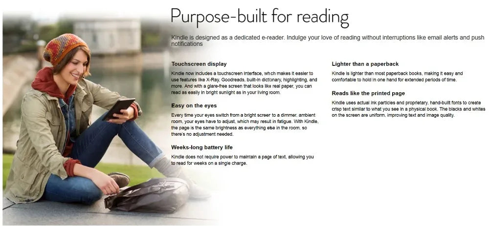 Original Kindle 6th 8th Used  Ebook E Book Eink E-ink Reader Touch Wifi Ereader No Light Better Than Kobo E-readered