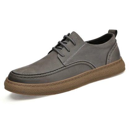 New Wholesale Lace-up Fashion Female Leather Boots for Women 37-46 Big Size Real Cow Skin Boat Shoes Original Famous 2025