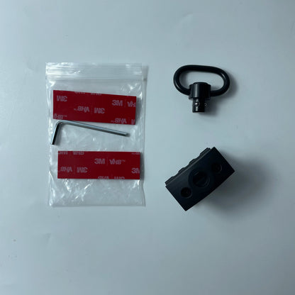 Hunting Quick Release 3-Slot Sling Swivel Mount Barrel Clamp with Aluminium Alloy Flashlight Light Mount