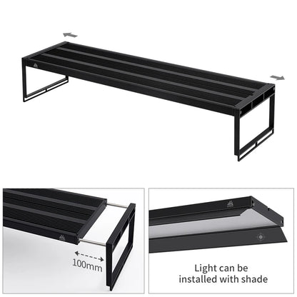 WEEKAQUA L1200K Pro 120CM APP Control Cycle Timing RGBUV Full Spectrum Led Aquarium Lighting for Aquatic Plante 1000 Gallon