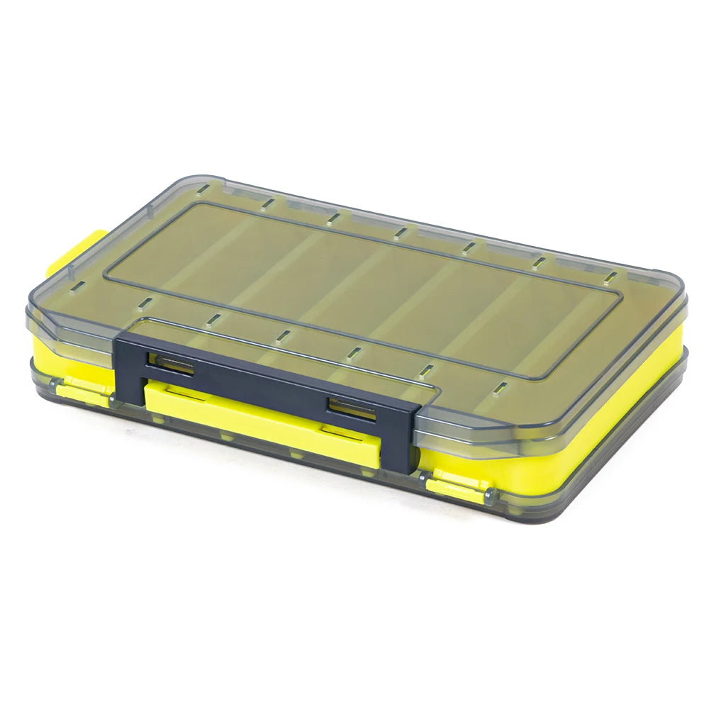 19.5*13.5*3.5cm Professional Lure Bait Double-sided Storage Fishing Gear Box Fishing Supplies Accessories Fishing Tool Box