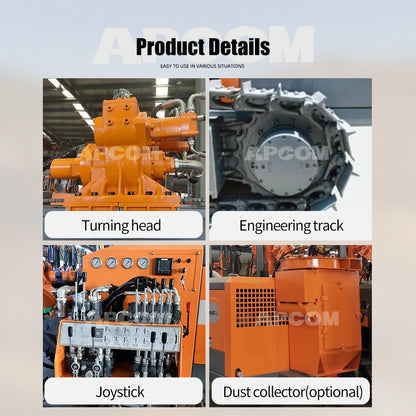 Mine Drilling Rig With diesel Compressor ZEGA 452H Drilling Hole 90mm 138 mm DTH Hammer 4 Inch Blast Mining Drilling Rig Vialvv