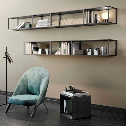 KINNO Elegant Iron Wall-mounted Bookshelf Multi-Layer Storage Display Shelf Kitchen Bedroom Living Room Sofa Background Mall