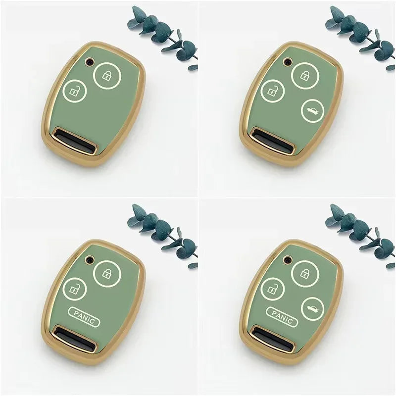 New for Honda Fit TPU Car Key Case Shell Cover Protective Key Fob Bag for Accord Civic CRV CR-V Pilot Insight Ridgeline