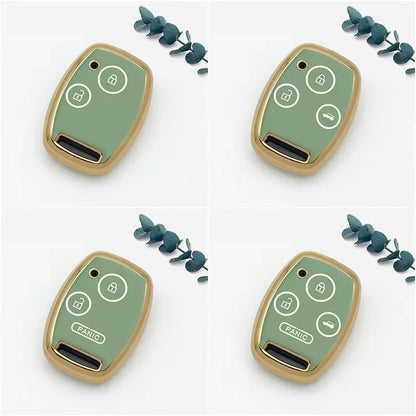 New for Honda Fit TPU Car Key Case Shell Cover Protective Key Fob Bag for Accord Civic CRV CR-V Pilot Insight Ridgeline