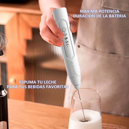 Elegate HOG.96 Battery-Powered 200W Rechargeable Portable Hand Held Plastic Electric Whisk Milk Coffee Egg Mixing Wire Whip