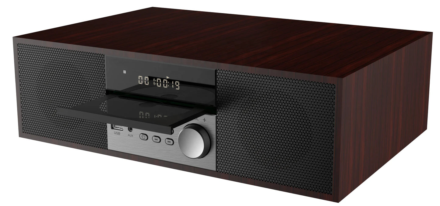Compact 40W RMS Micro Hifi Component Portable CD/DVD/VCD Player with FM Radio USB AUX in CD/DVD/VCD Players