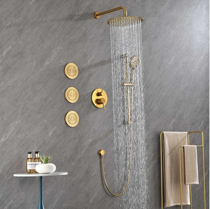 Bathroom Shower System Suit Showers Set Full Shower Faucet Bath Sets Bathtub Rain Brass Stainless Steel OEM Modern Contemporary