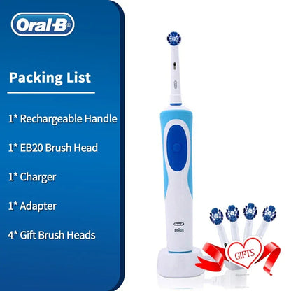 Oral B Electric Toothbrush Vitality Model Tooth Brush D12 Rotation Clean Teeth Rechargeable Brush Removel Plaque White Teeth