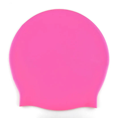 Plus Size Silicone Swim Cap Protective Swimming Caps Training Custom Swim Cap for Long Hair & Braids & Dreadlock