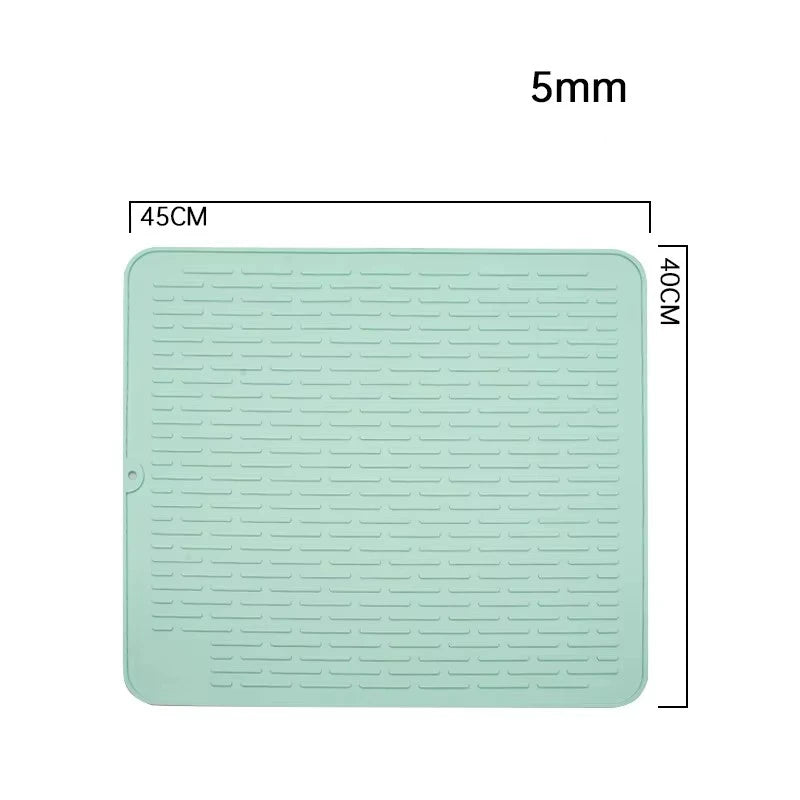 Silicone Dish Quick Bar Drying Dining Table Bath Mat Custom Logo Foldable Kitchen Large Microfiber