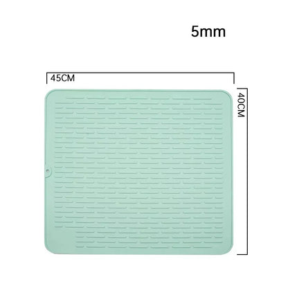 Silicone Dish Quick Bar Drying Dining Table Bath Mat Custom Logo Foldable Kitchen Large Microfiber