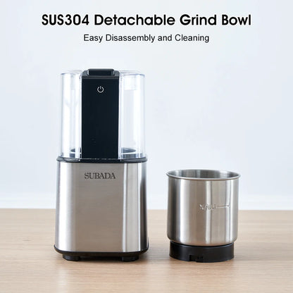 Hot Sale Portable Grinder Mill Electric Stainless Steel Coffee Bean Grinder Mixer Food Processor Blender Spice Mill