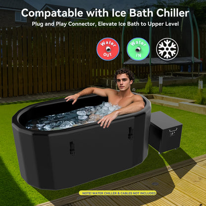 High-Efficiency Small Cold Plunge Tubs Recovery Barrel Recovery Bath Inflatable Baths Ice Bath Pod Ice Bathtub