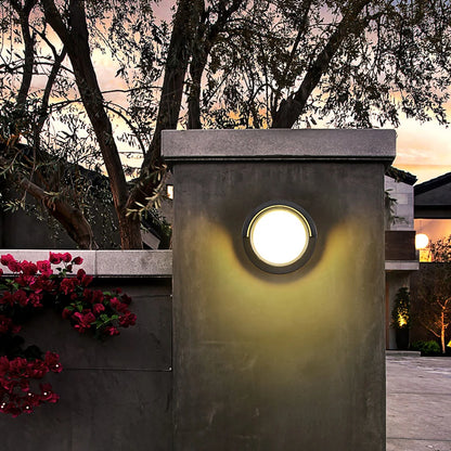Black 6w Round Shape Cob Outdoor Led Wall Lamps Light for Home Hotel