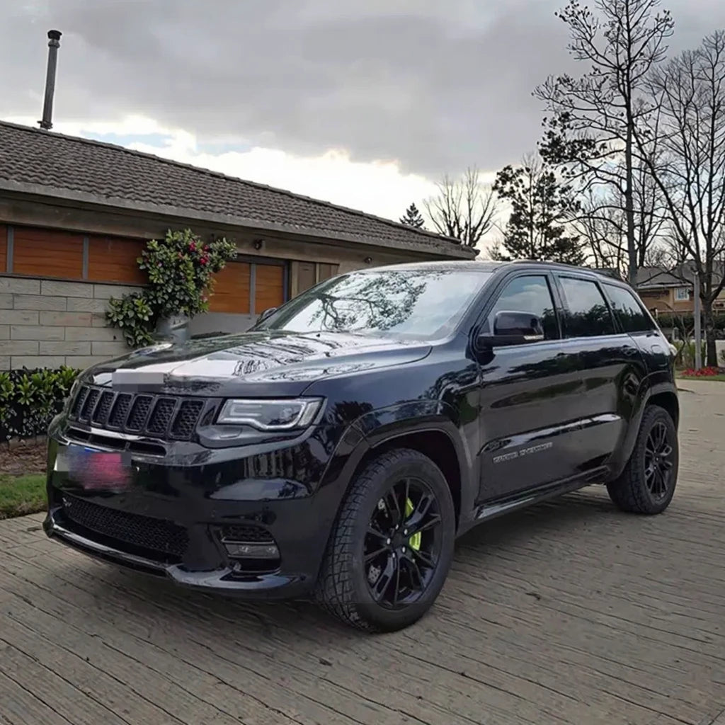 Bodykit for Jeep Grand Cherokee 2011-202 Upgrade to SRT8 Style with Aluminum Car Hood GRB Headlights Taillights Rear Bumper