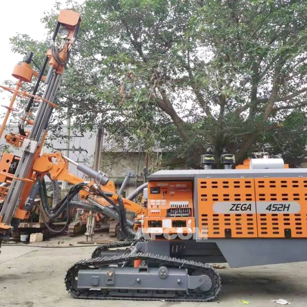 Mine Drilling Rig With diesel Compressor ZEGA 452H Drilling Hole 90mm 138 mm DTH Hammer 4 Inch Blast Mining Drilling Rig Vialvv