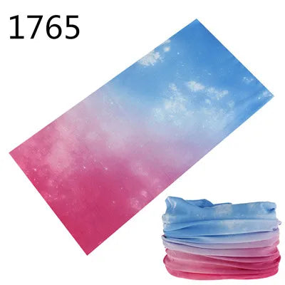 100% Polyester Solid color Microfiber Tubular Multifunction Motorcycle Scarf sports Headband Seamless Tube Bandanas Face Mask