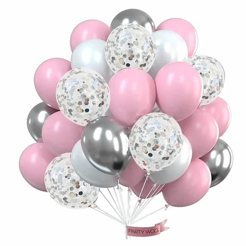 30pcs Globos Confetti Latex Balloons Wedding Decoration Baby Shower Birthday Party Decor Clear Air Balloons Valentine's Day