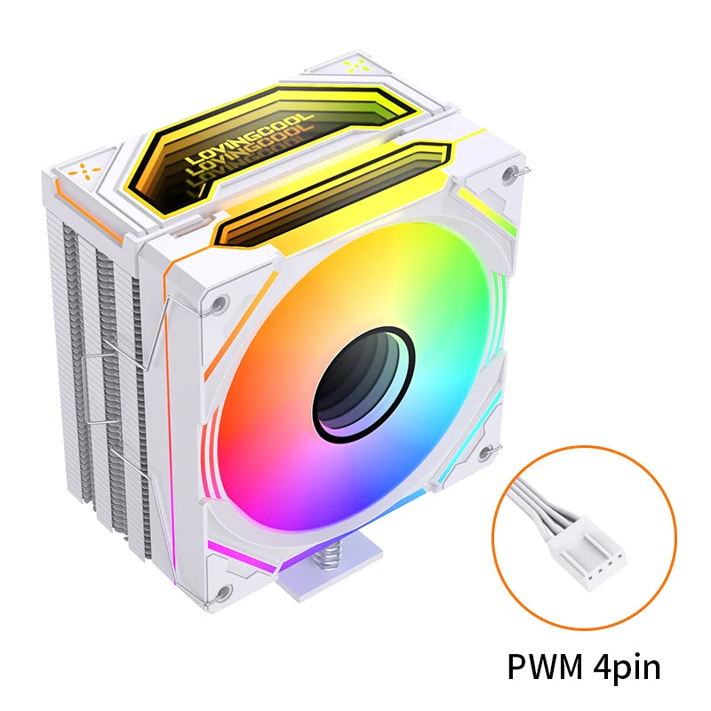 LOVINGCOOL Custom Intel CPU Cooler RGB 115x Radiator PC TDP 220W Quiet Cooler 120mm Cooling Fan for Gaming Case PC CPU Coolers
