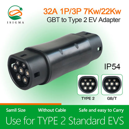 Ev Charger Charging Adapter SAE J1772 IEC 62196 CCS CCS1 CCS2 Type 1 GBT Type 2 Ccs to Gbt Adapter