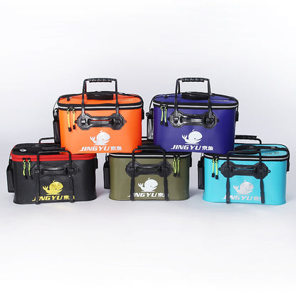 EVA Portable Fishing Bag Folding Thicken Live Fishing Box Tank Bucket Camping Fishing Tackle Fishbox Storage Bag fishing gear