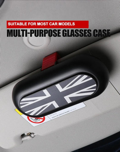 Car Glasses Card Ticket Holder Sunglasses Box Case Multifunctional Sun Visor Clip Creative Storage Fastener Interior Accessories
