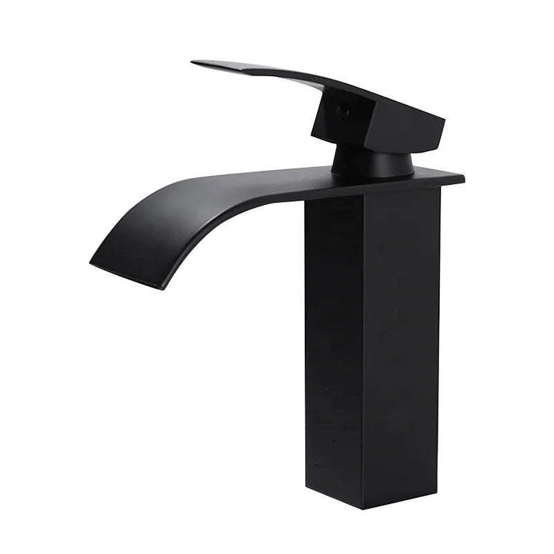 Modern Stainless Steel 304 Single-Hole Deck Cold Hot Water Basin Toilet Wash Bathroom Cabinet Hall Single Handle Metered Feature