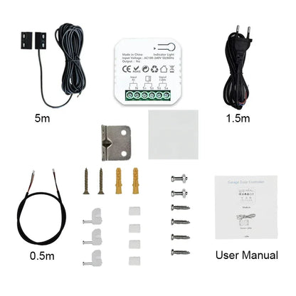 Tuya Smart Life ZigBee Garage Door Opener Controller App Remote Control Supports Alexa Google Home Zigbee2MQTT Gateway Needed
