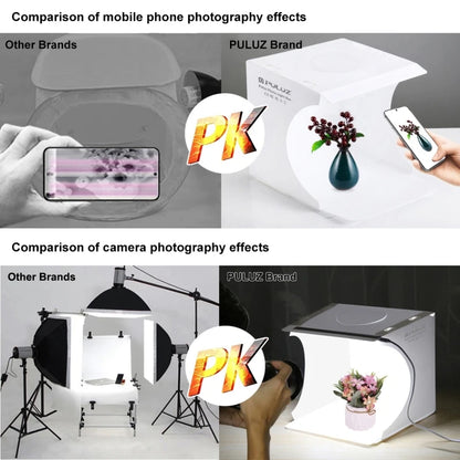 Cheapest PULUZ 20cm Portable Studio Shooting Tent Box Kit with Backdrops 550LM Light Mini Photo Studio Box