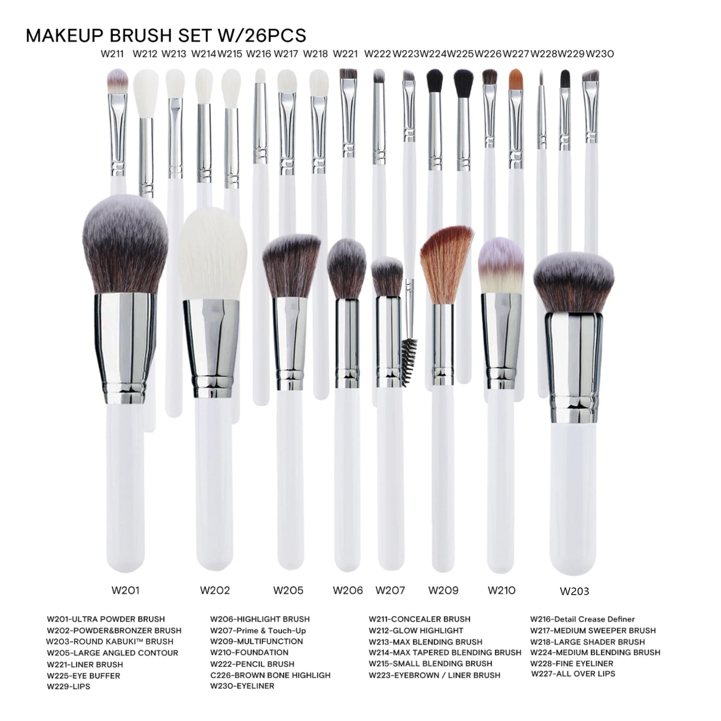 HMU Rich Stock Ship Fast Your Own Brand Best Quality Makeup Brush Professional Private Label Makeup Brush Set With Belt Bag