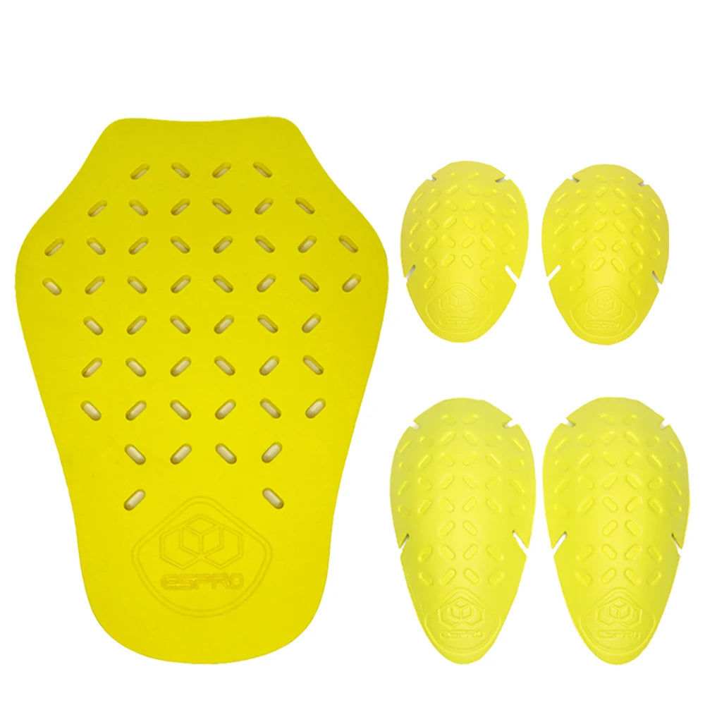 Motorcycle Jacket Lining Protectors Pad Shoulders Elbow Back Armor Protective Gear for Motocross Skiing ICE Skating Bike Cycling