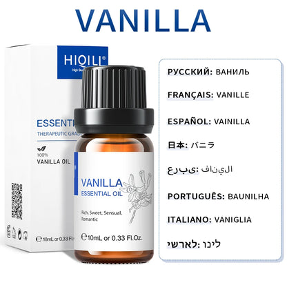 HIQILI Best Essential Oils ,100% Pure Nature for Aromatherapy | Humidifier, Massage,Diffuser, Skin & Hair Care,Perfume DIY-10ML