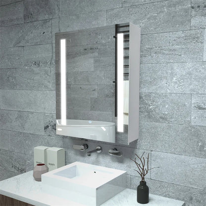 RTS Spot 1pcs Newest Arrival Bathroom Cabinet Touch Switch Anti-fog Medicine Cabinet LED Mirror Cabinet